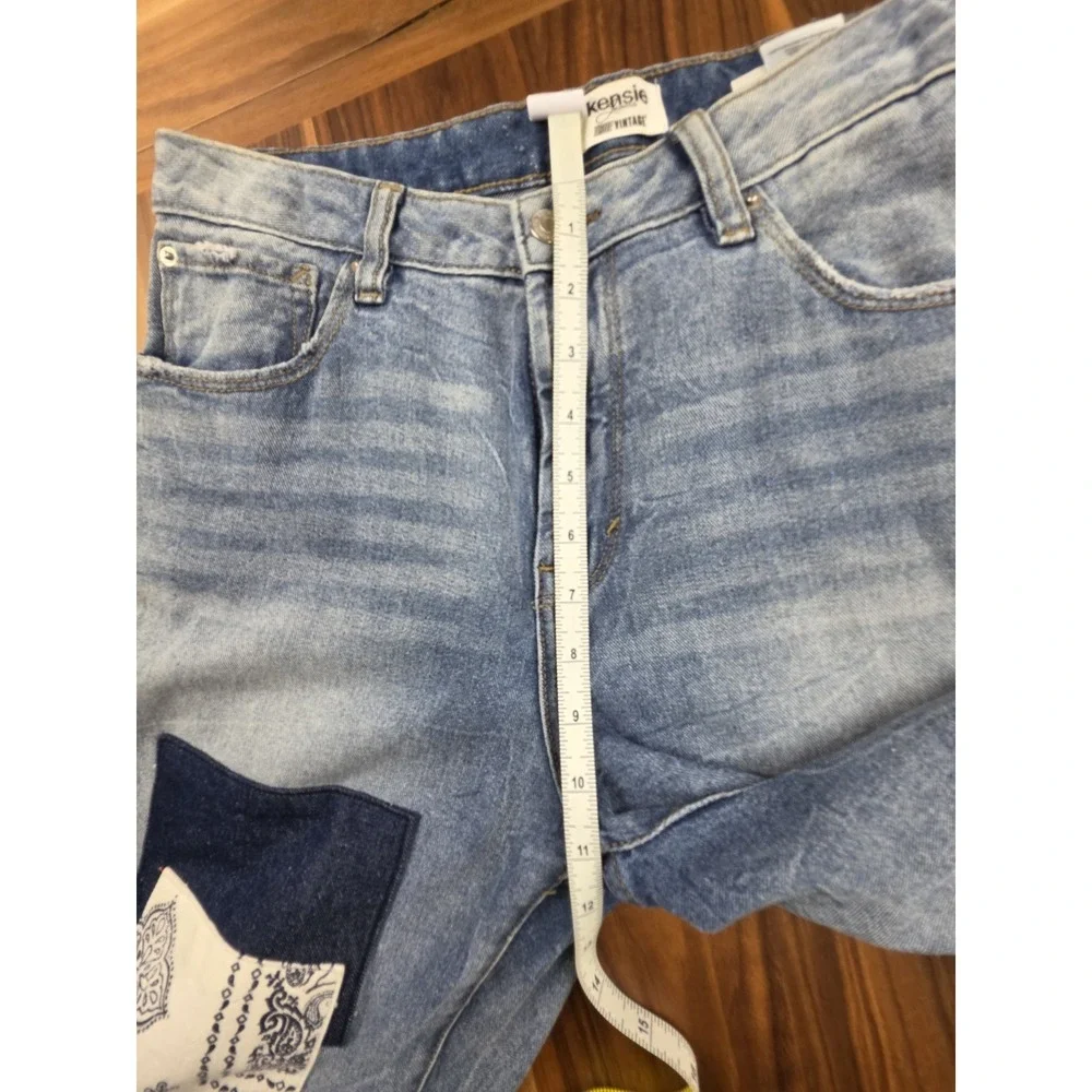 Kensie Distressed True Vintage The Slim Jeans Women's Size 8/29 Blue Denim (108)